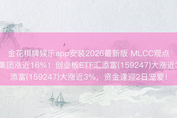 金花棋牌娱乐app安装2026最新版 MLCC观点涨幅进一步扩大,三环集团涨近16%!创业板ETF汇添富(159247)大涨近3%,资金逢迎2日宠爱!
